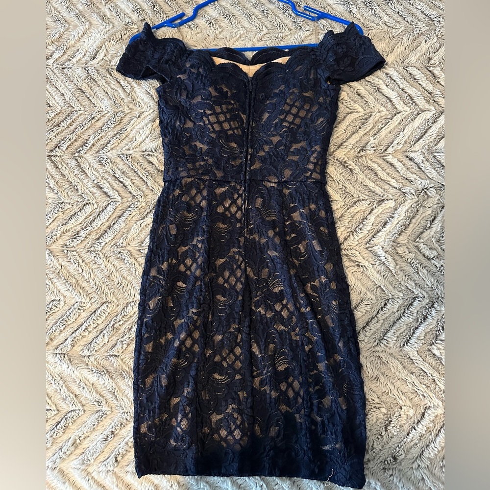 Homecoming sparkly navy dress